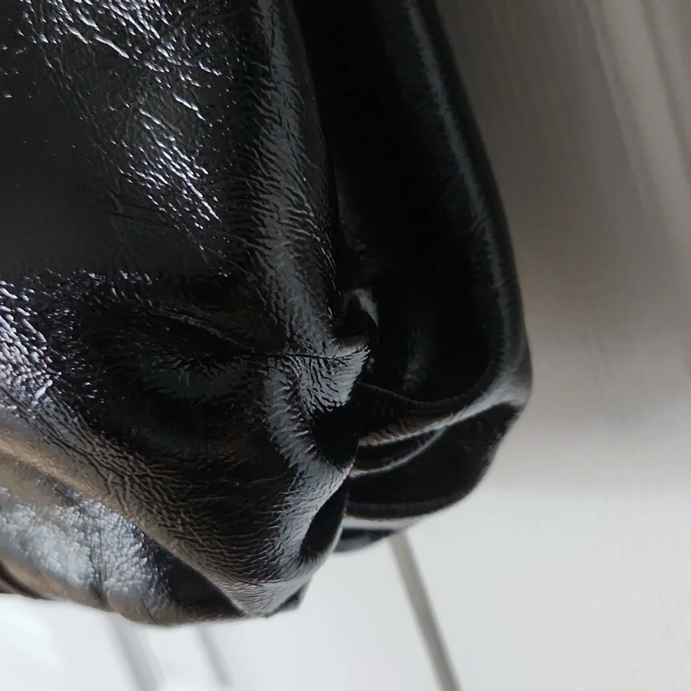 Coach Poppy Black Patent Leather Tote 13836 Y2k